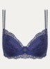 Musea push-up bh met pailletten - Donkerblauw