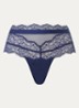 Musea shorty met pailletten - Royalblauw