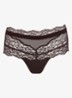 Musea shorty met pailletten - Donkerbruin