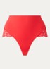 Soft Studio high waisted slip met kant - Rood