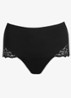 Soft Studio high waisted slip met kant - Zwart