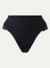 Soft Studio shorty met kant - Zwart