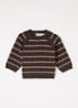 Torin grofgebreide trui in merino wolblend - Bruin
