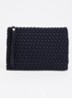 Clutch met gevlochten details - Royalblauw