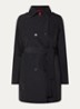 Milo double breasted trenchcoat met strikceintuur - Zwart