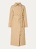 Milong double-breasted trenchcoat met strikceintuur - Beige