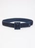 Abocca riem met structuur - Donkerblauw