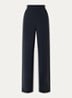 Alaggio high waist loose fit pantalon - Donkerblauw