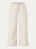 Aureo high waist wide fit broek met strikceintuur - Beige