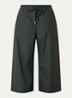 Aureo high waist wide fit broek met strikceintuur - Donkergroen