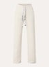 Bali high waist straight fit broek met steekzakken - Vanillegeel