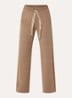 Bali high waist straight fit broek met steekzakken - Camel