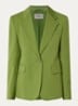 Blazer in wolblend met klepakken - Groen