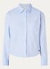 Blouse met borstzak - Lichtblauw
