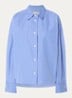 Blouse met streepprint - Kobaltblauw