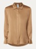 Blouse van satijn - Bruin