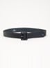 Brio riem van leer - Donkerblauw
