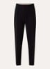 Canditi high waist slim fit pantalon met steekzakken - Zwart
