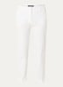 Cecco high waist straight fit cropped pantalon met steekzakken - Wit