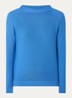 Daere fijngebreide trui met ronde hals - Blauw