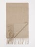 Dalia sjaal van kasjmier met franjes 190 x 30 cm - Beige