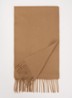 Dalia sjaal van kasjmier met franjes 190 x 30 cm - Camel