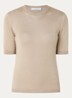 Fijngebreide Top in kasjmierblend - Beige