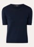 Gabarra T-shirt van satijn - Donkerblauw