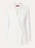 Grembo double-breasted blazer van scheerwol met klepzakken - Wit