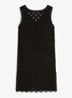 Mini jurk met cut-out detail - Zwart