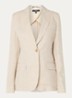 Nalut blazer van linnen met klepzakken - Creme