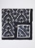 Onesto sjaal van zijde met paisley dessin 90 x 90 cm - Donkerblauw