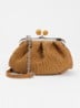 Pasticcino Small clutch met gevlochten detail en afneembare schouderriem - Oranje