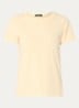 T-shirt met ronde hals - Lichtgeel