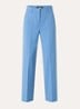 Visivo high waist straight fit pantalon van scheerwol - Lichtblauw