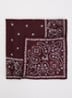 Wkaelodia bandana van zijde 50 x 50 cm - Bordeauxrood