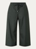 Aureo high waist wide fit broek met strikceintuur - Donkergroen