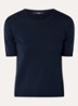 Gabarra T-shirt van satijn - Donkerblauw