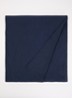 Sjaal in zijdeblend 210 x 48 cm - Donkerblauw