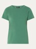 T-shirt met ronde hals - Donkergroen