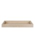 Marble opbergschaal van marmer 31 x 16 cm - Zand