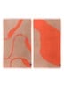 Nova Arte gastendoek - 55 x 40 cm set van 2 - Beige