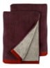 Soft gastendoek - 55 x 40 cm set van 2 - Bordeauxrood