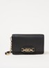 Heather Small crossbody portemonnee van leer - Zwart