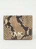 Izzy Small portemonnee van leer met logo - Camel