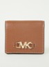 Izzy Small portemonnee van leer met logo - Cognac