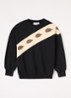Elephant shrew sweater met print - Zwart