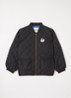 Ritzrats gewatteerd jack met quilt patroon - Zwart