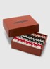 Best gastendoek - 30 x 30 cm set van 6 in geschenkverpakking - Donkerrood