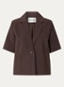 Gale blazer met schoudervulling - Donkerbruin